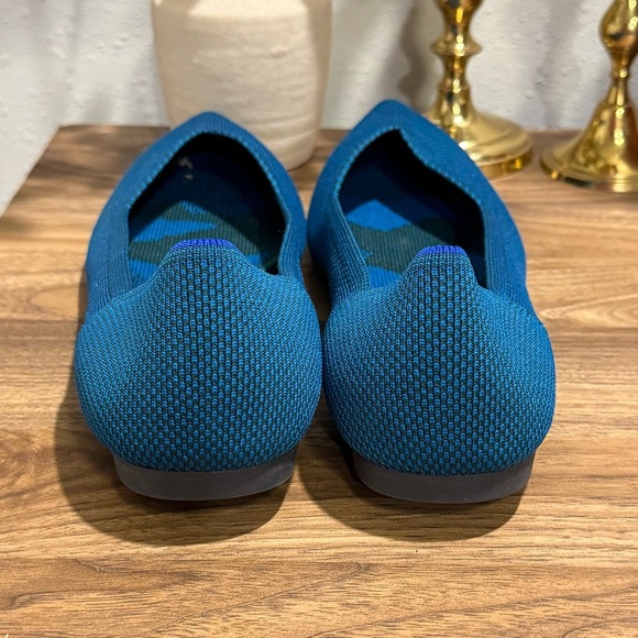 Rothy's Size 10 Rare Teal Blue The Point Flat Comfort Casual Everyday Slip-on - Picture 7 of 7